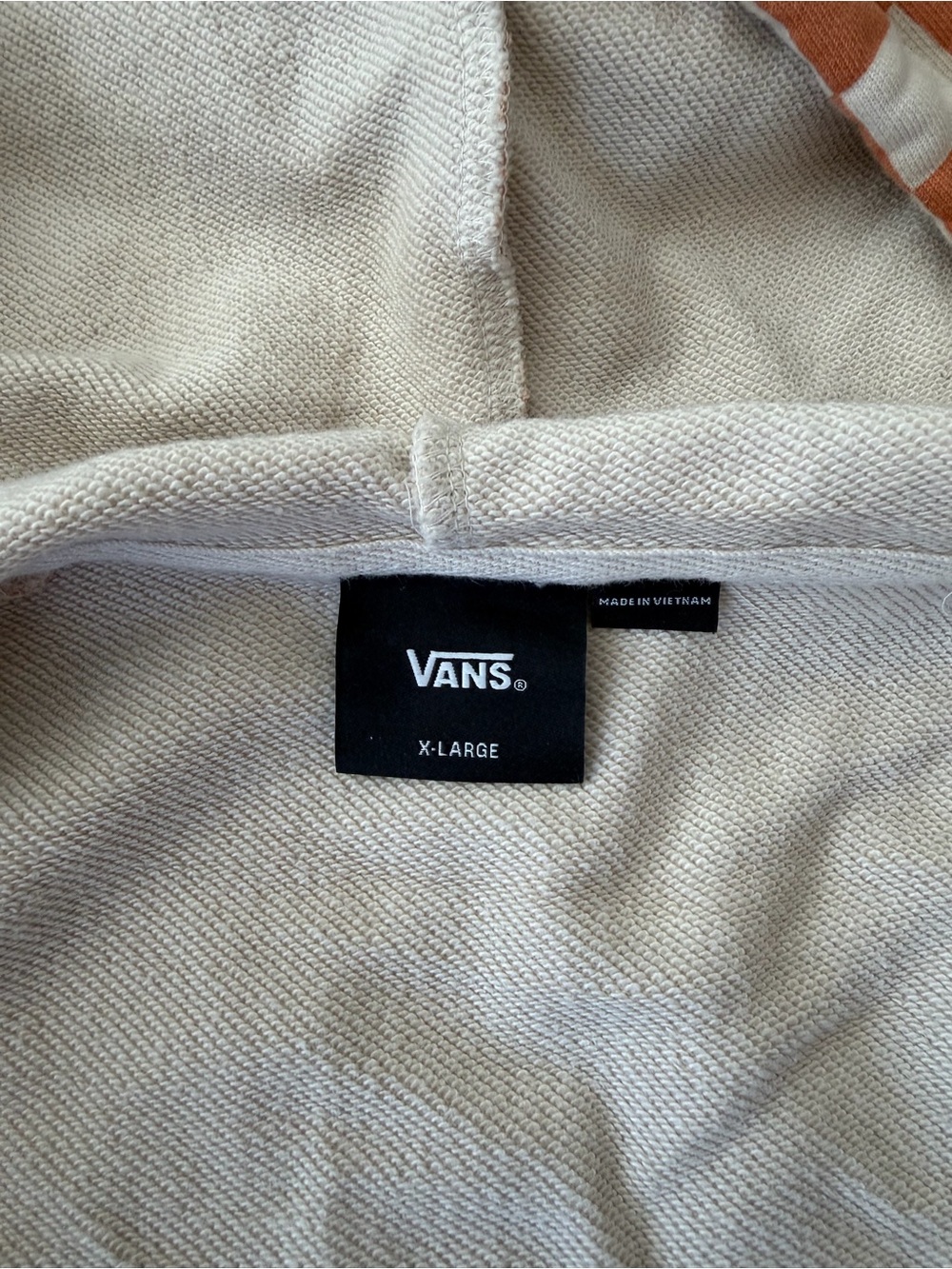 Vans Orange and White Checkered Zip Hoodie - Picture 4 of 5